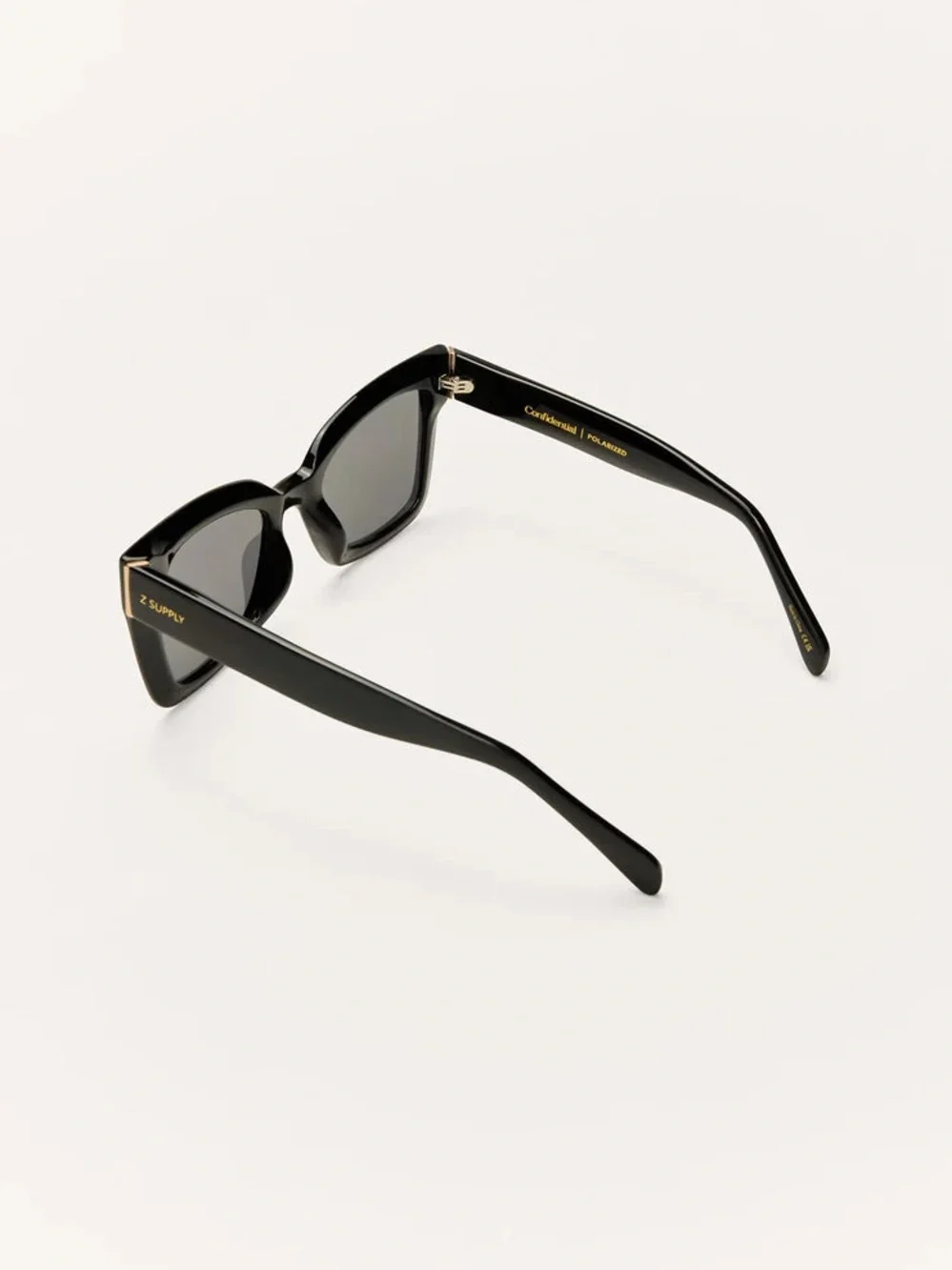 Z Supply Polarized Confidential Sunglasses- Polished Black